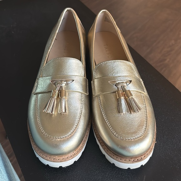 Talbots Gold Loafers for Women - Picture 3 of 6